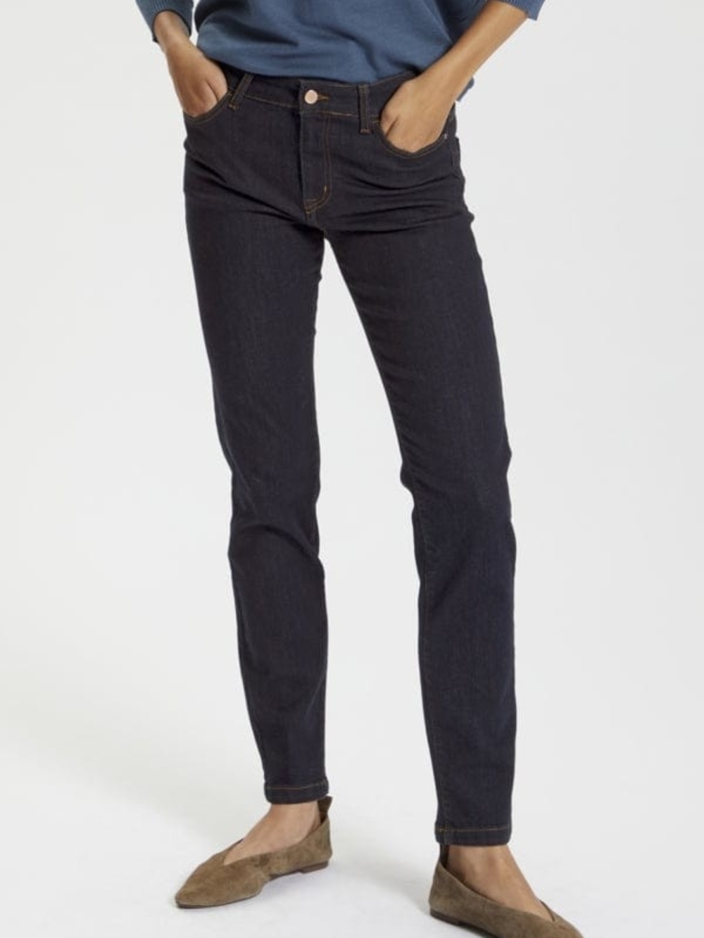 NWT Saint Tropez Dark Wash Denim Jeans Size 27 / 4 Brand New